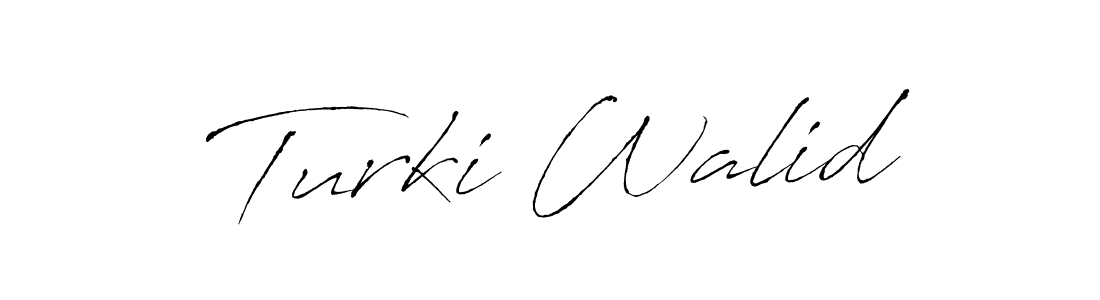 This is the best signature style for the Turki Walid name. Also you like these signature font (Antro_Vectra). Mix name signature. Turki Walid signature style 6 images and pictures png