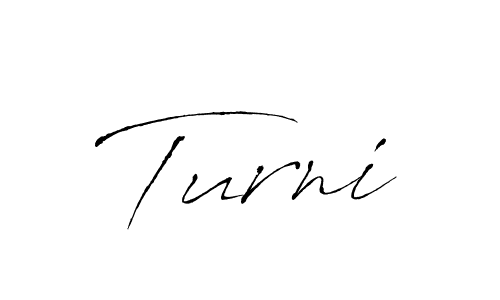 How to make Turni signature? Antro_Vectra is a professional autograph style. Create handwritten signature for Turni name. Turni signature style 6 images and pictures png