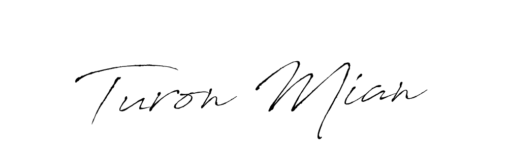 How to make Turon Mian signature? Antro_Vectra is a professional autograph style. Create handwritten signature for Turon Mian name. Turon Mian signature style 6 images and pictures png