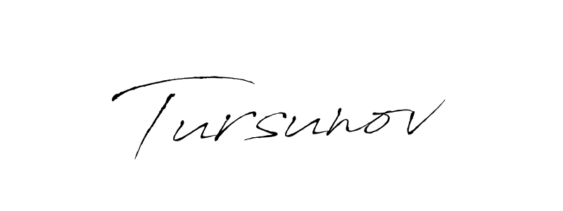 Use a signature maker to create a handwritten signature online. With this signature software, you can design (Antro_Vectra) your own signature for name Tursunov. Tursunov signature style 6 images and pictures png