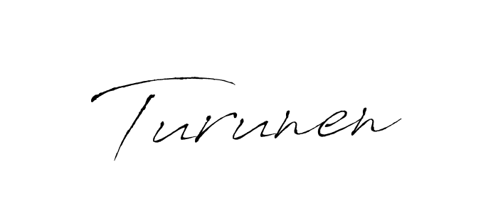 Turunen stylish signature style. Best Handwritten Sign (Antro_Vectra) for my name. Handwritten Signature Collection Ideas for my name Turunen. Turunen signature style 6 images and pictures png