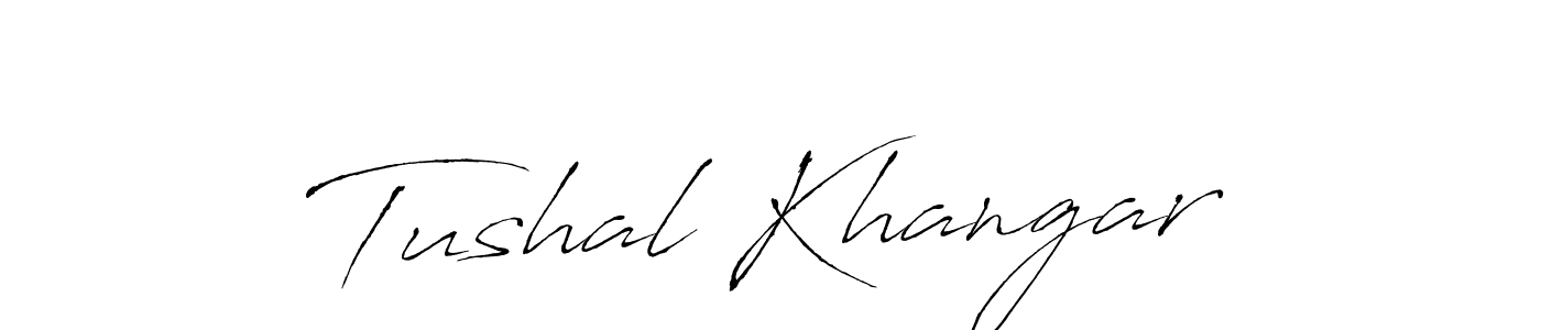 Make a beautiful signature design for name Tushal Khangar. Use this online signature maker to create a handwritten signature for free. Tushal Khangar signature style 6 images and pictures png