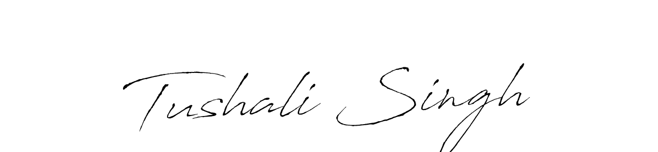 How to make Tushali Singh signature? Antro_Vectra is a professional autograph style. Create handwritten signature for Tushali Singh name. Tushali Singh signature style 6 images and pictures png