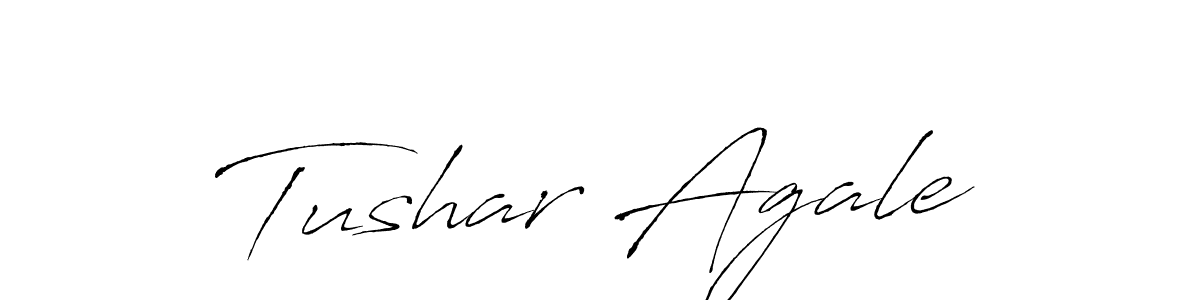 Design your own signature with our free online signature maker. With this signature software, you can create a handwritten (Antro_Vectra) signature for name Tushar Agale. Tushar Agale signature style 6 images and pictures png