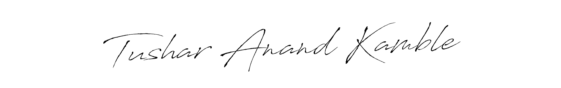 Create a beautiful signature design for name Tushar Anand Kamble. With this signature (Antro_Vectra) fonts, you can make a handwritten signature for free. Tushar Anand Kamble signature style 6 images and pictures png
