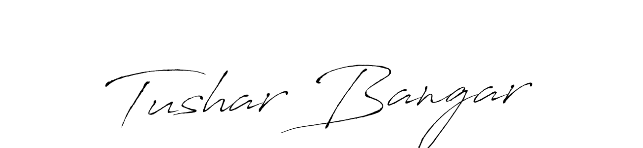 Design your own signature with our free online signature maker. With this signature software, you can create a handwritten (Antro_Vectra) signature for name Tushar Bangar. Tushar Bangar signature style 6 images and pictures png