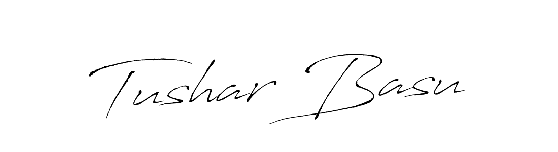 Create a beautiful signature design for name Tushar Basu. With this signature (Antro_Vectra) fonts, you can make a handwritten signature for free. Tushar Basu signature style 6 images and pictures png