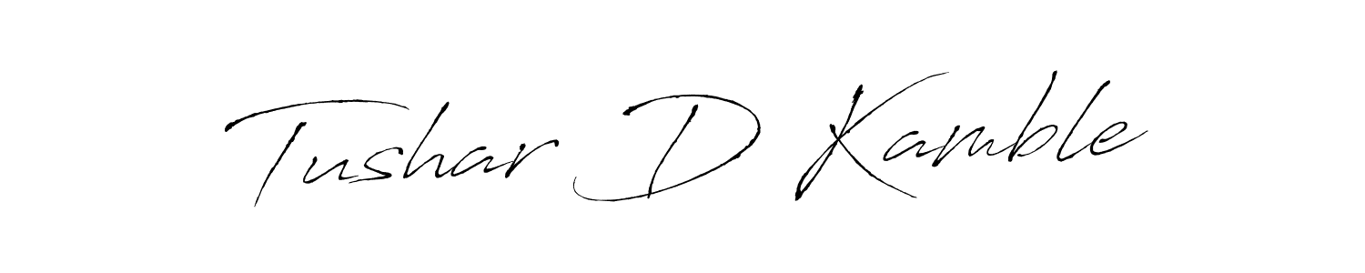 You should practise on your own different ways (Antro_Vectra) to write your name (Tushar D Kamble) in signature. don't let someone else do it for you. Tushar D Kamble signature style 6 images and pictures png