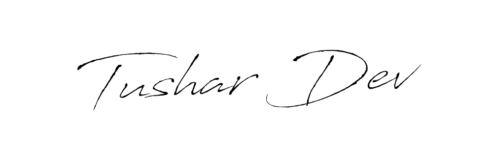 Also You can easily find your signature by using the search form. We will create Tushar Dev name handwritten signature images for you free of cost using Antro_Vectra sign style. Tushar Dev signature style 6 images and pictures png