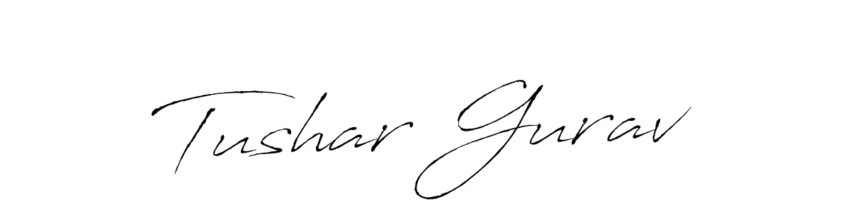 Make a beautiful signature design for name Tushar Gurav. With this signature (Antro_Vectra) style, you can create a handwritten signature for free. Tushar Gurav signature style 6 images and pictures png