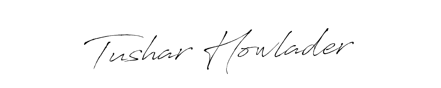 Make a beautiful signature design for name Tushar Howlader. With this signature (Antro_Vectra) style, you can create a handwritten signature for free. Tushar Howlader signature style 6 images and pictures png