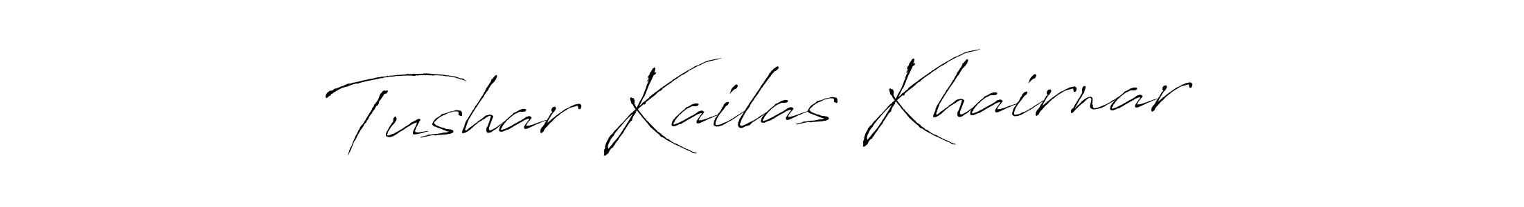 Tushar Kailas Khairnar stylish signature style. Best Handwritten Sign (Antro_Vectra) for my name. Handwritten Signature Collection Ideas for my name Tushar Kailas Khairnar. Tushar Kailas Khairnar signature style 6 images and pictures png