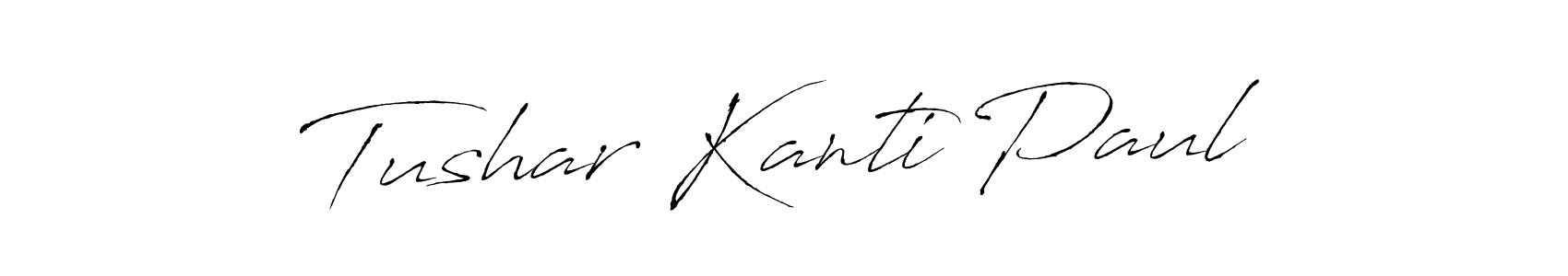 How to make Tushar Kanti Paul name signature. Use Antro_Vectra style for creating short signs online. This is the latest handwritten sign. Tushar Kanti Paul signature style 6 images and pictures png