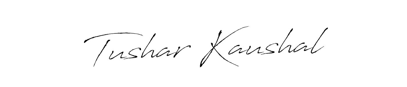 How to make Tushar Kaushal signature? Antro_Vectra is a professional autograph style. Create handwritten signature for Tushar Kaushal name. Tushar Kaushal signature style 6 images and pictures png