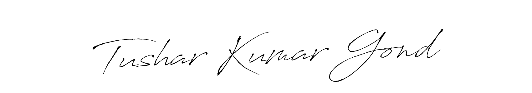 Use a signature maker to create a handwritten signature online. With this signature software, you can design (Antro_Vectra) your own signature for name Tushar Kumar Gond. Tushar Kumar Gond signature style 6 images and pictures png