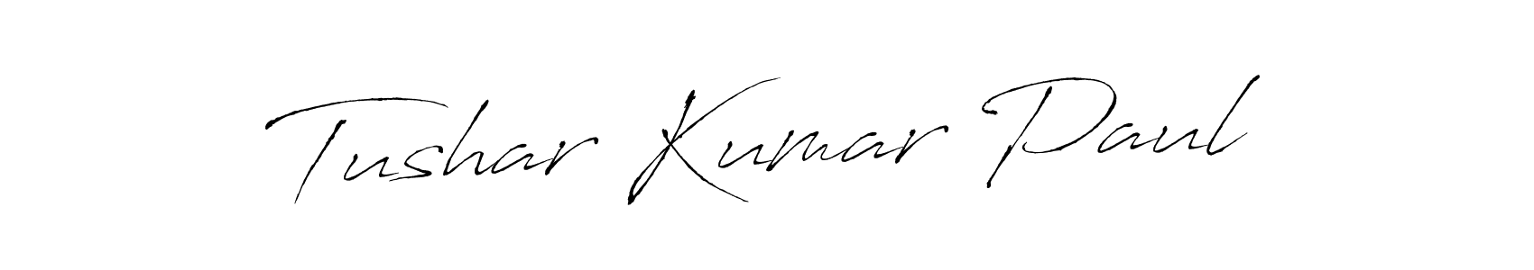 Make a beautiful signature design for name Tushar Kumar Paul. With this signature (Antro_Vectra) style, you can create a handwritten signature for free. Tushar Kumar Paul signature style 6 images and pictures png