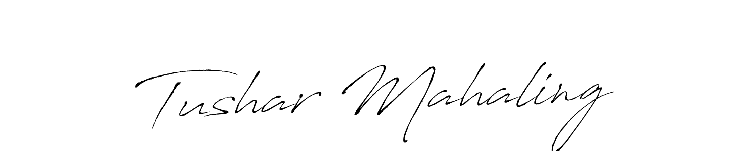 Also You can easily find your signature by using the search form. We will create Tushar Mahaling name handwritten signature images for you free of cost using Antro_Vectra sign style. Tushar Mahaling signature style 6 images and pictures png