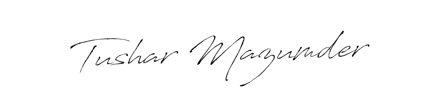 How to make Tushar Mazumder signature? Antro_Vectra is a professional autograph style. Create handwritten signature for Tushar Mazumder name. Tushar Mazumder signature style 6 images and pictures png