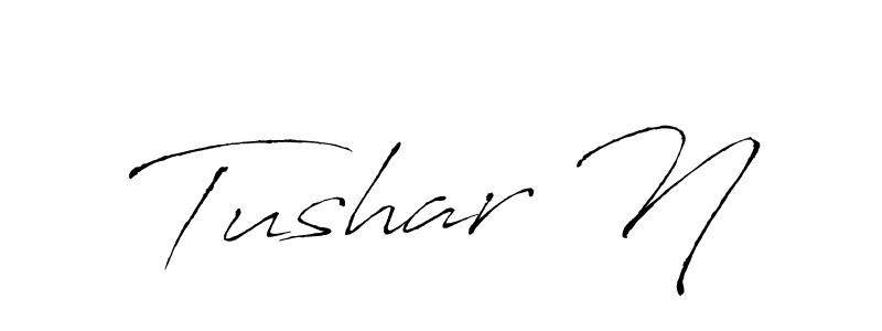 This is the best signature style for the Tushar N name. Also you like these signature font (Antro_Vectra). Mix name signature. Tushar N signature style 6 images and pictures png