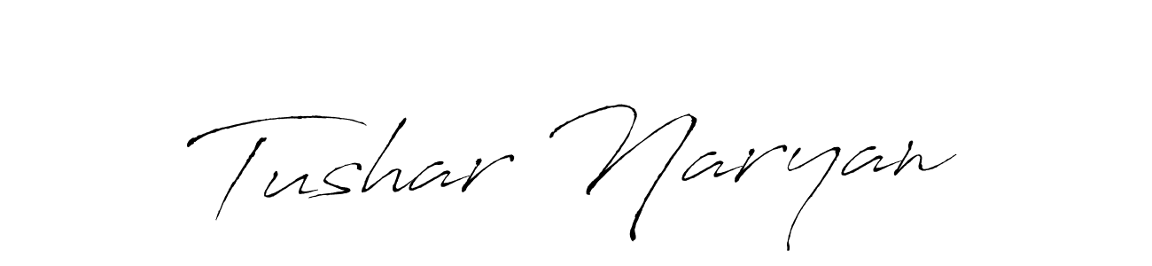 Also You can easily find your signature by using the search form. We will create Tushar Naryan name handwritten signature images for you free of cost using Antro_Vectra sign style. Tushar Naryan signature style 6 images and pictures png