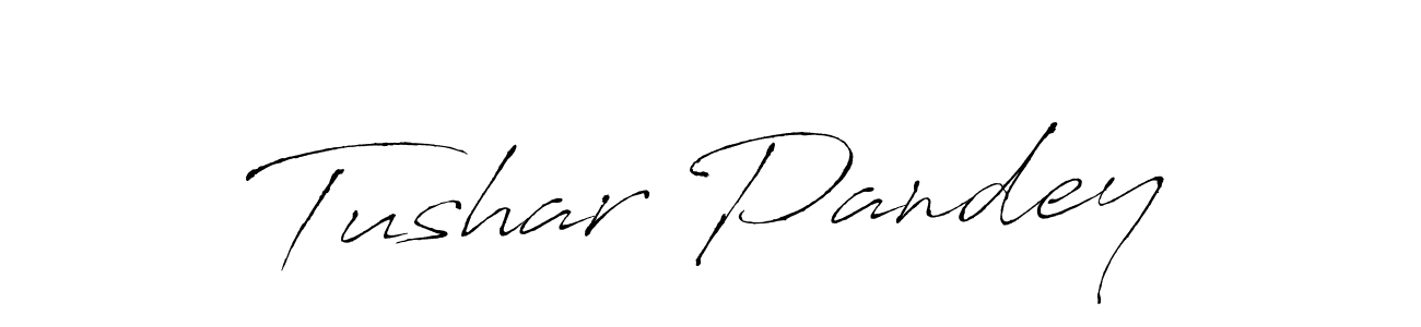 Tushar Pandey stylish signature style. Best Handwritten Sign (Antro_Vectra) for my name. Handwritten Signature Collection Ideas for my name Tushar Pandey. Tushar Pandey signature style 6 images and pictures png