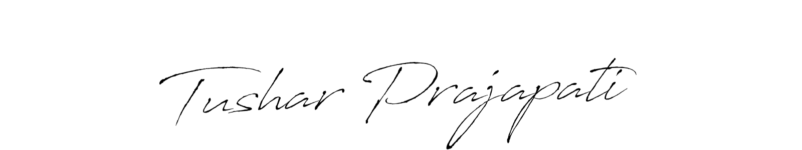 Similarly Antro_Vectra is the best handwritten signature design. Signature creator online .You can use it as an online autograph creator for name Tushar Prajapati. Tushar Prajapati signature style 6 images and pictures png