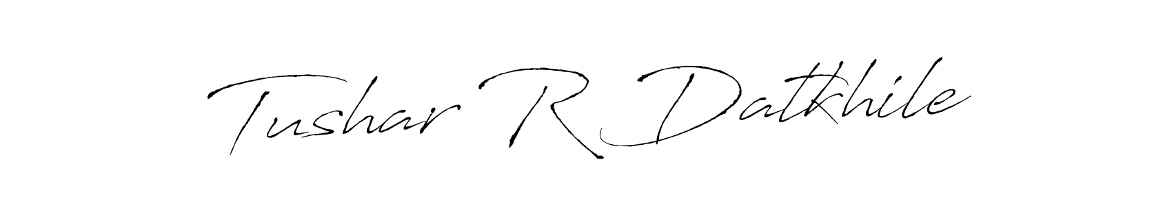 Use a signature maker to create a handwritten signature online. With this signature software, you can design (Antro_Vectra) your own signature for name Tushar R Datkhile. Tushar R Datkhile signature style 6 images and pictures png
