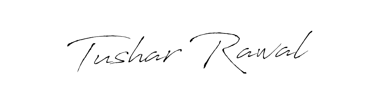 How to make Tushar Rawal name signature. Use Antro_Vectra style for creating short signs online. This is the latest handwritten sign. Tushar Rawal signature style 6 images and pictures png