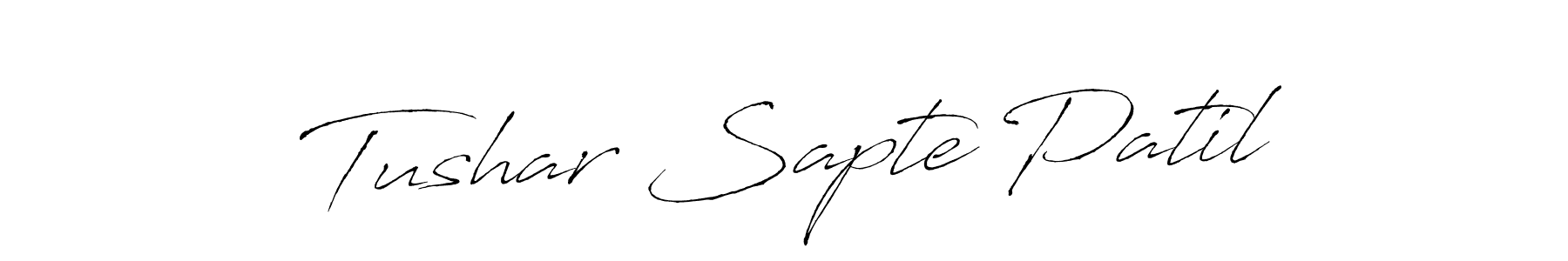 It looks lik you need a new signature style for name Tushar Sapte Patil. Design unique handwritten (Antro_Vectra) signature with our free signature maker in just a few clicks. Tushar Sapte Patil signature style 6 images and pictures png