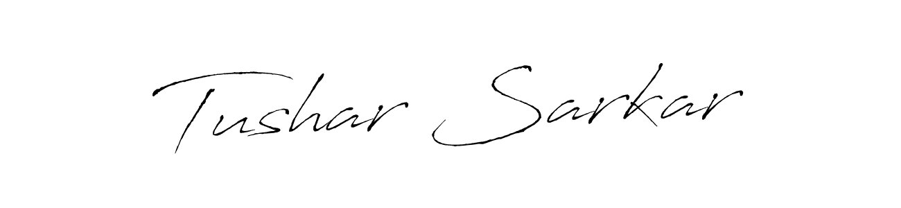 Design your own signature with our free online signature maker. With this signature software, you can create a handwritten (Antro_Vectra) signature for name Tushar Sarkar. Tushar Sarkar signature style 6 images and pictures png