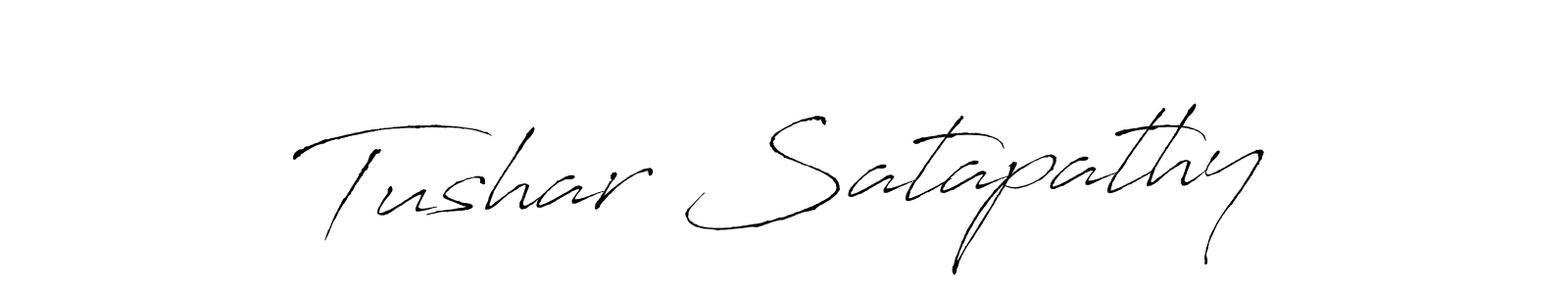You should practise on your own different ways (Antro_Vectra) to write your name (Tushar Satapathy) in signature. don't let someone else do it for you. Tushar Satapathy signature style 6 images and pictures png