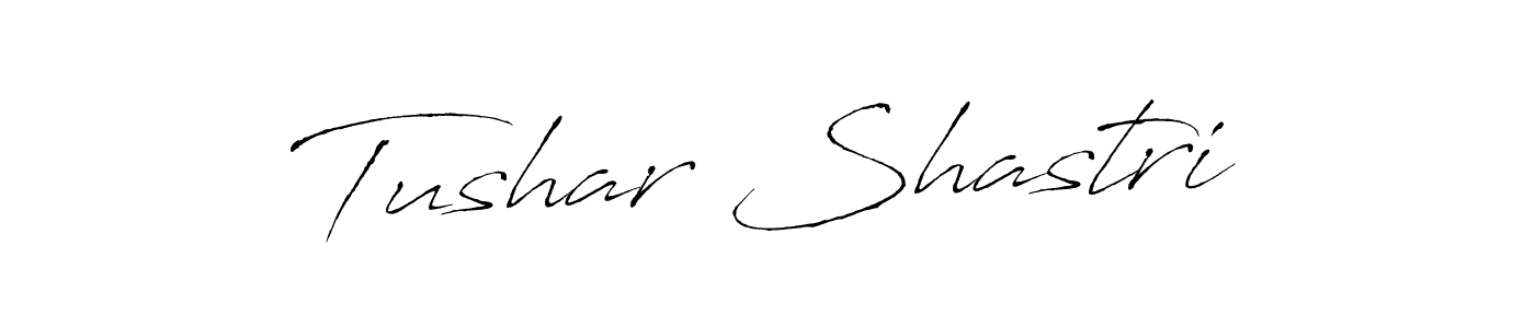 Create a beautiful signature design for name Tushar Shastri. With this signature (Antro_Vectra) fonts, you can make a handwritten signature for free. Tushar Shastri signature style 6 images and pictures png