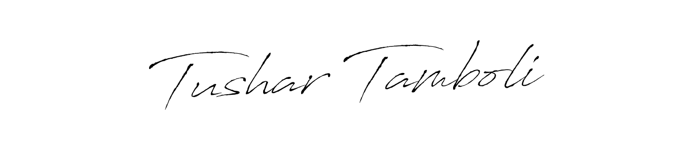 Use a signature maker to create a handwritten signature online. With this signature software, you can design (Antro_Vectra) your own signature for name Tushar Tamboli. Tushar Tamboli signature style 6 images and pictures png