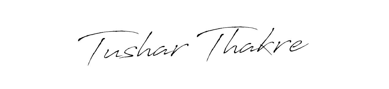 Make a beautiful signature design for name Tushar Thakre. With this signature (Antro_Vectra) style, you can create a handwritten signature for free. Tushar Thakre signature style 6 images and pictures png