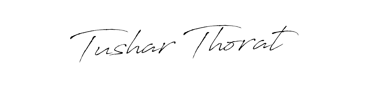 You should practise on your own different ways (Antro_Vectra) to write your name (Tushar Thorat) in signature. don't let someone else do it for you. Tushar Thorat signature style 6 images and pictures png