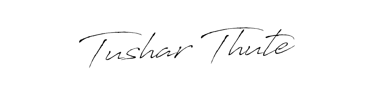 How to make Tushar Thute signature? Antro_Vectra is a professional autograph style. Create handwritten signature for Tushar Thute name. Tushar Thute signature style 6 images and pictures png