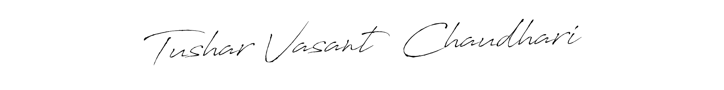 You should practise on your own different ways (Antro_Vectra) to write your name (Tushar Vasant  Chaudhari) in signature. don't let someone else do it for you. Tushar Vasant  Chaudhari signature style 6 images and pictures png