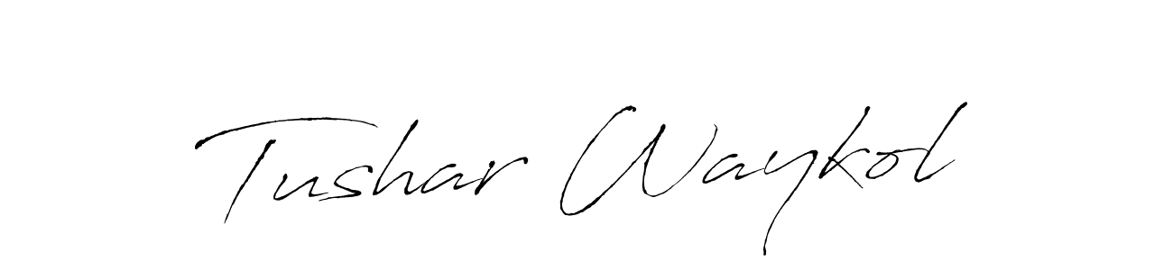 Make a beautiful signature design for name Tushar Waykol. With this signature (Antro_Vectra) style, you can create a handwritten signature for free. Tushar Waykol signature style 6 images and pictures png