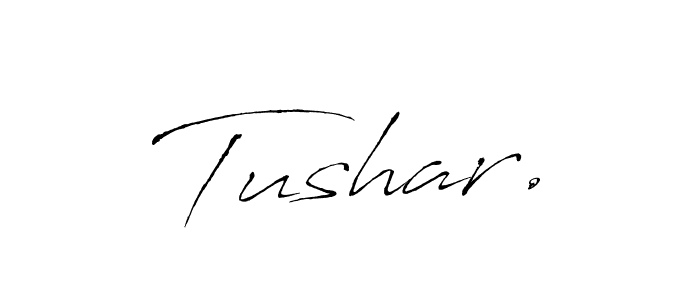 Use a signature maker to create a handwritten signature online. With this signature software, you can design (Antro_Vectra) your own signature for name Tushar.. Tushar. signature style 6 images and pictures png
