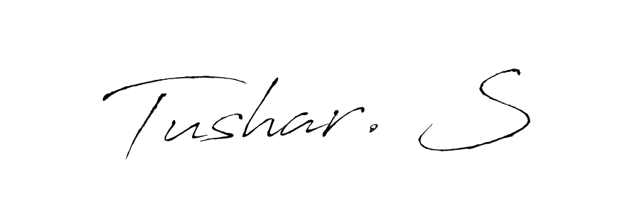 Also You can easily find your signature by using the search form. We will create Tushar. S name handwritten signature images for you free of cost using Antro_Vectra sign style. Tushar. S signature style 6 images and pictures png