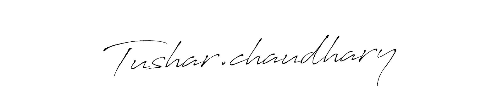 Make a beautiful signature design for name Tushar.chaudhary. With this signature (Antro_Vectra) style, you can create a handwritten signature for free. Tushar.chaudhary signature style 6 images and pictures png