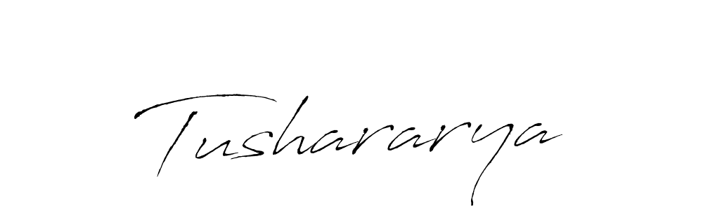 Tushararya stylish signature style. Best Handwritten Sign (Antro_Vectra) for my name. Handwritten Signature Collection Ideas for my name Tushararya. Tushararya signature style 6 images and pictures png