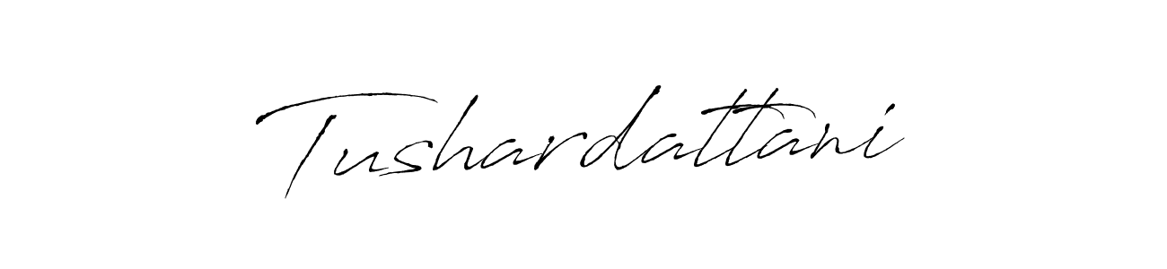 How to make Tushardattani name signature. Use Antro_Vectra style for creating short signs online. This is the latest handwritten sign. Tushardattani signature style 6 images and pictures png