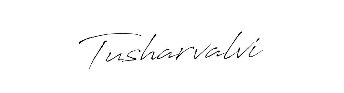 The best way (Antro_Vectra) to make a short signature is to pick only two or three words in your name. The name Tusharvalvi include a total of six letters. For converting this name. Tusharvalvi signature style 6 images and pictures png