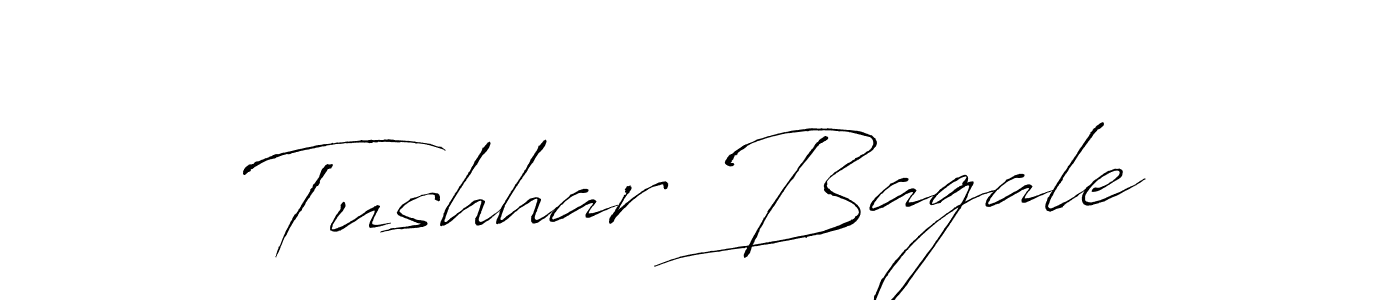 Make a beautiful signature design for name Tushhar Bagale. With this signature (Antro_Vectra) style, you can create a handwritten signature for free. Tushhar Bagale signature style 6 images and pictures png