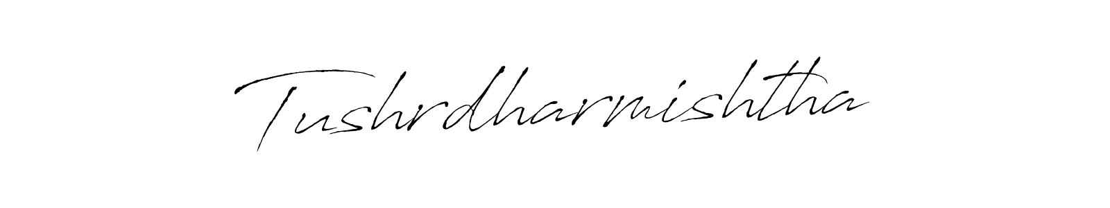 How to Draw Tushrdharmishtha signature style? Antro_Vectra is a latest design signature styles for name Tushrdharmishtha. Tushrdharmishtha signature style 6 images and pictures png