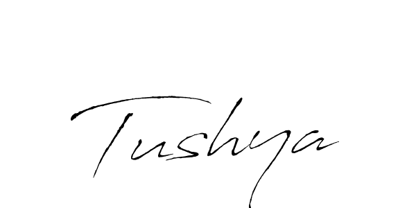 Create a beautiful signature design for name Tushya. With this signature (Antro_Vectra) fonts, you can make a handwritten signature for free. Tushya signature style 6 images and pictures png