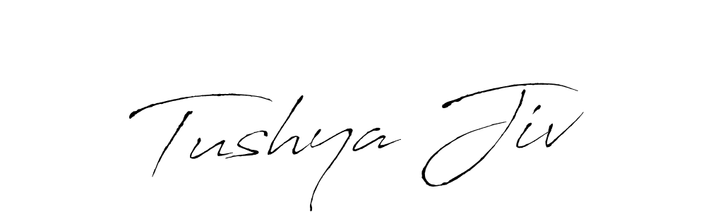 Design your own signature with our free online signature maker. With this signature software, you can create a handwritten (Antro_Vectra) signature for name Tushya Jiv. Tushya Jiv signature style 6 images and pictures png