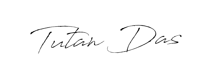 You should practise on your own different ways (Antro_Vectra) to write your name (Tutan Das) in signature. don't let someone else do it for you. Tutan Das signature style 6 images and pictures png