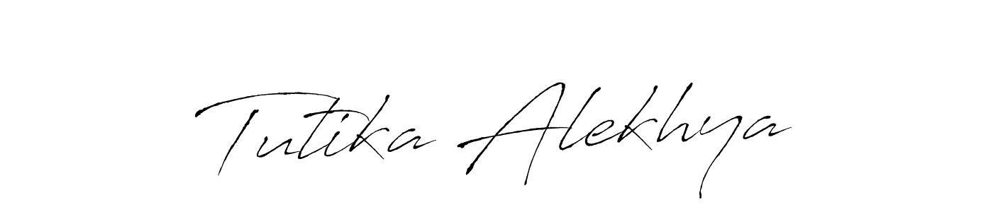 Tutika Alekhya stylish signature style. Best Handwritten Sign (Antro_Vectra) for my name. Handwritten Signature Collection Ideas for my name Tutika Alekhya. Tutika Alekhya signature style 6 images and pictures png